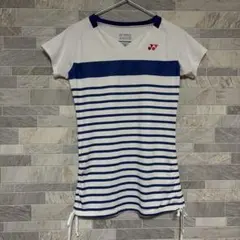 YONEX ゲームシャツ ユニフォーム バドミントン ボーダー レディース S