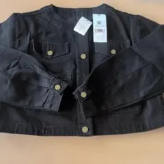 SA9395 ブラック デニムジャケット FREE