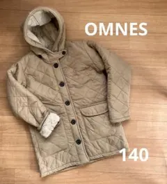 OMNES オムネス★ 裏ファー 高密度ナイロンキルティングジャケット★140