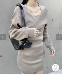 カシュクールミニワンピース