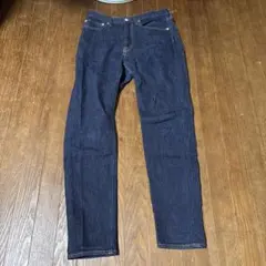 GU ダークブルー ストレートデニム メンズ