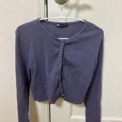ZARA／ クロップドカーディガン 長袖