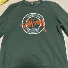 Stussy ダークグリーン トレーナー M