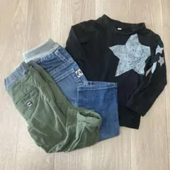 ☆最終値下げ☆男の子　子供服　まとめ売り　90 ロンT、パンツ3点セット　秋冬