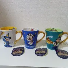 東京ディズニーシー　アニバーサリーミニカップ3個セット