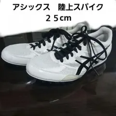 ASICS EFFORT 陸上スパイク ホワイト ２５cmのサムネイル