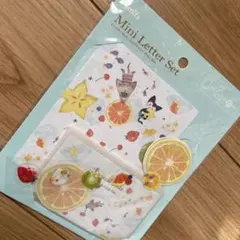 amifa ミニレターセット トロピカルソーダねこ Blue