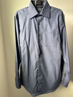 COMME CA ISM ダークブルー 長袖シャツ S