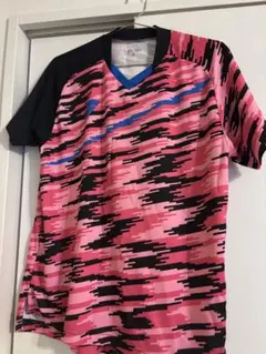 VICTAS ピンクストライプ半袖ウェア