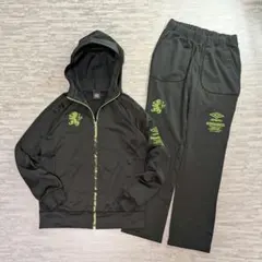 00s UMBRO ジャージ デサント製 迷彩 ジャガード ストリート Y2K