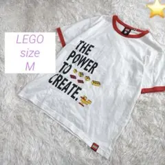 【レゴ/LEGO】半袖配色シャツ/オフホワイト/Mサイズ/コットン/のサムネイル