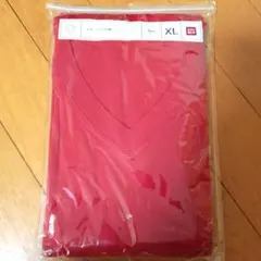 UNIQLO ユニクロ Vネック Tシャツ 赤 XL 新品未使用