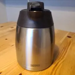 THERMOS　ポット　シルバー　黒のサムネイル