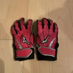 Mizuno バッティング用手袋 レッド