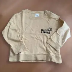 【90cm】Mickey & Friends イエロー トレーナー