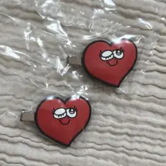 PIRAKO HOUSE ヘアクリップ 前髪クリップ ハート セット