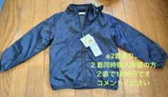 新品未使用　値下げ中　双子ちゃん　ネイビー 星柄　ジャンバー サイズ110