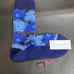 新品marimekkoマリメッコウニッコシアー花柄レディースソックス靴下透け感のサムネイル