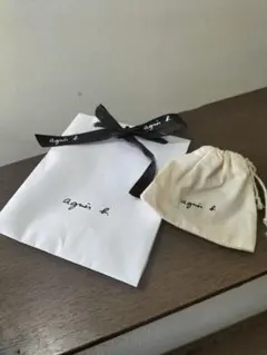Agnis b ミニ布袋&紙袋