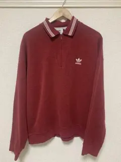 adidas originals ブークレットシャツ ポロシャツ バーガンディ