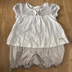 オーガニックコットンロンパース 60-70