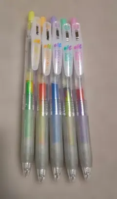 ZEBRA サラサクリップ マーブルカラー 5色セット 0.5mm