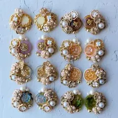 ミニサイズ シンメトリー ボタンカボション まとめ売り 8ペア - メルカリ