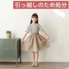 【yfzh399】ワンピース 女の子 春夏 半袖 130cm新品未使用　送料無料
