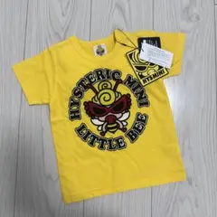 新品 ヒステリックミニ リトルビー ハチ 黄色 羽付き 半袖Tシャツ 90cm