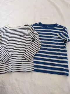 モンベル ボーダー 長袖Tシャツ 2枚セット キッズのサムネイル