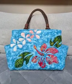 ハワイアンキルトトートバッグ