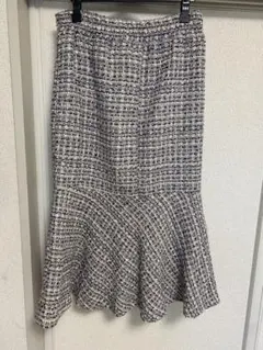 ツイード マーメイドロングスカート