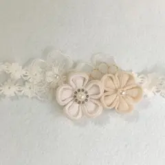 髪飾り　ベビー　ヘアバンド　初節句　お食い初め100日祝いひな祭りベビー袴