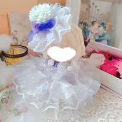№A08-078 色違いコーデ ゴールドレース 12cm ぬい服 いつぬい - メルカリ