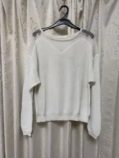 FREE'S 白 ニット シースルーのサムネイル