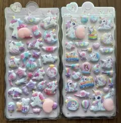 ⭐︎新品⭐︎ ユニコーン　おしりシール　マシュマロシール　２柄セット