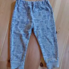 動物柄 長ズボン 100cm グレー