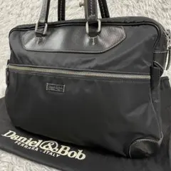 Daniel&Bob ビジネスバッグ ナイロン×レザー　A4収納　ブラックのサムネイル