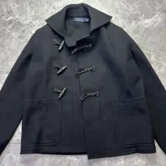 美品 90s ポロ ラルフローレン ウール ダッフル コート M ブラック 黒 90's Polo by Ralph Lauren Duffle Coat USA製 SIZE M 90年代