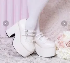 夢展望 ♡トリプルリボン厚底ローファーパンプス♡のサムネイル