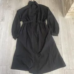 ロングトレンチコート黒M