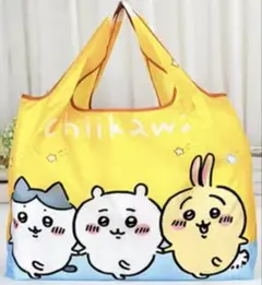 【新品】Chikawa キャラクターエコバッグ 大容量 イエロー