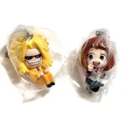 ヒロアカ でふぉフィグ キーホルダー オールマイト 麗日お茶子