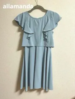 【美品】アラマンダ フォーマルワンピース 38 結婚式　お呼ばれのサムネイル