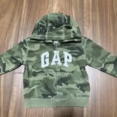 GAP 迷彩柄 フード付きジップアップ 6-12ヶ月