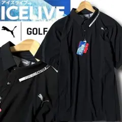 M プーマ ゴルフ ICELIVE 速乾 熱中症防止 半袖ポロシャツ ブラック