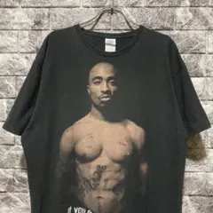希少 2PAC Tシャツ L ビッグロゴ ビッグサイズ 黒 BLACK