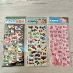 【こびとづかん】⭐︎正規品⭐︎ぷっくりシール　3枚セット