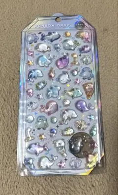 【新品】ボンボンドロップシール シャーベット 水族館 キラキラ