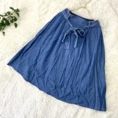 【earth music&ecology】スカート【F】デニム ウエストゴム